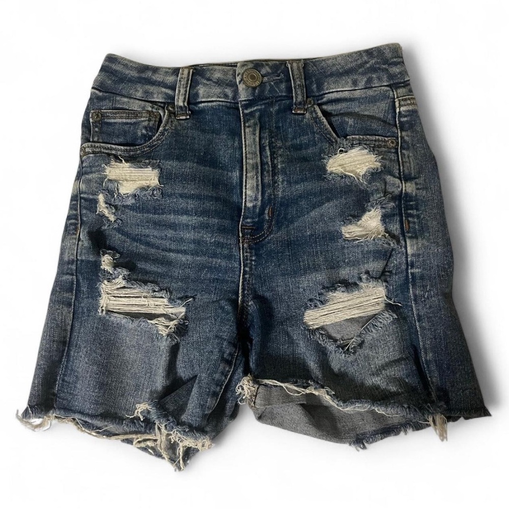 American Eagle Outfitters distressed denim shorts